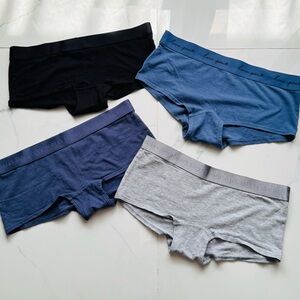Victoria's Secret Cotton Boyshorts in Black, Blue, Navy & Gray